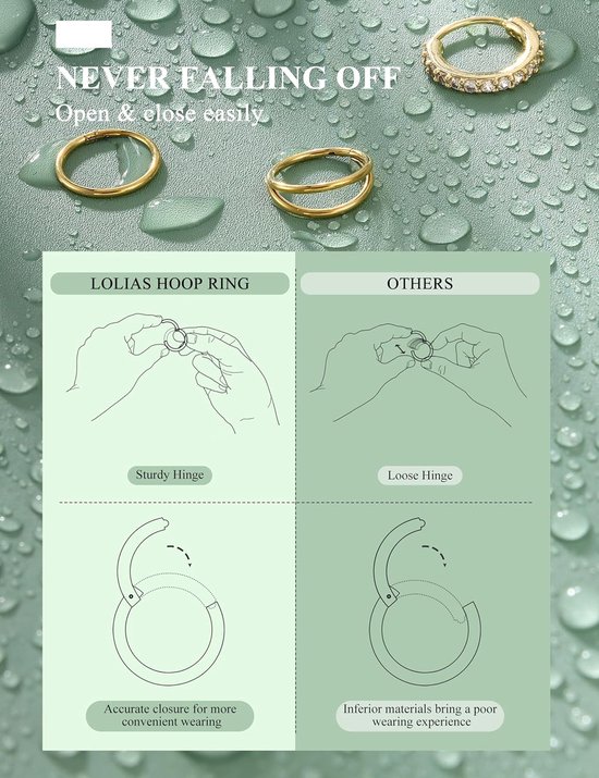 12 stuks 20G Neusringen Chirurgisch Staal Neusstud Set Diamant Cz — afbeelding 5