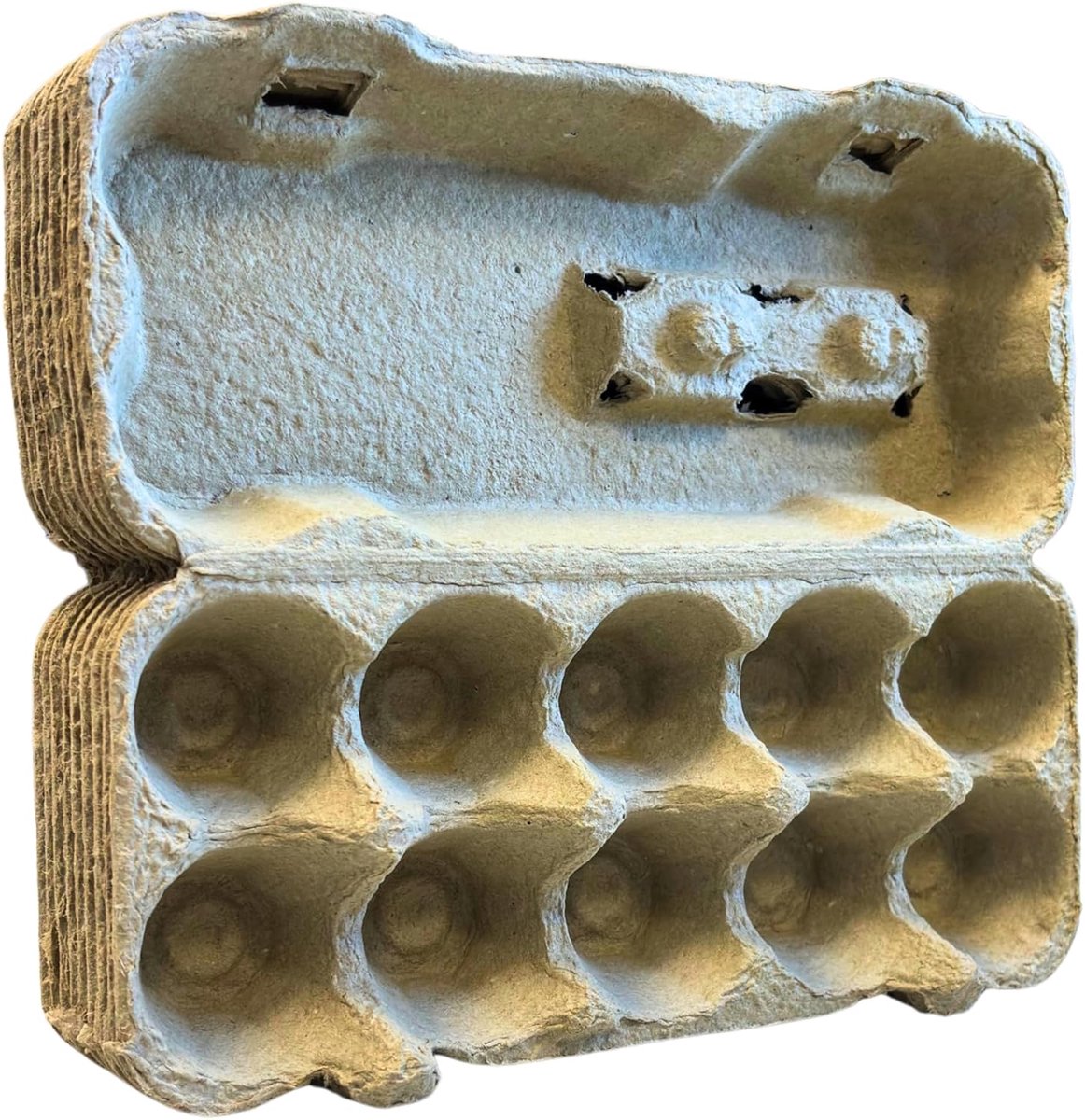 Eierdozen voor eieren/Eierdoosjes voor kippeneieren zonder opdruk Eierpapier Eierhouders Eierlagen Eierdozen (10, voor elk 10 eieren, grijs)