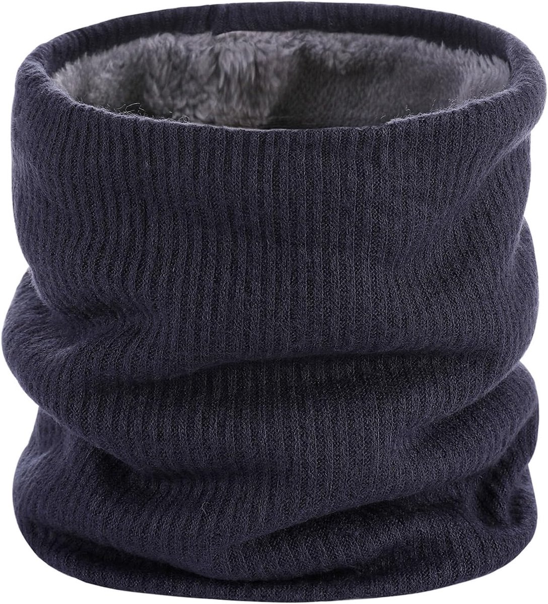 Loopsjaal voor dames en heren, thermische fleece, colsjaal