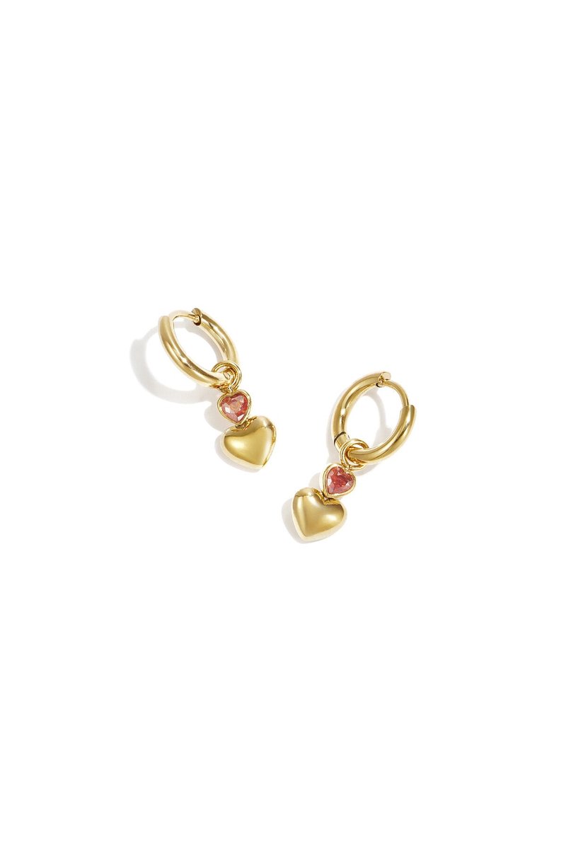 Elegant heart-shaped drop earrings for all occasions - Oranje