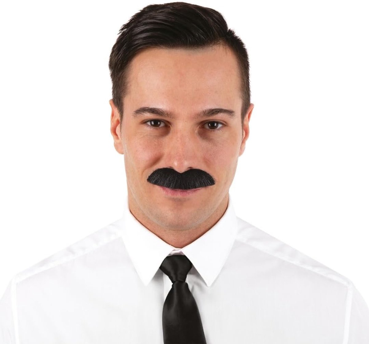 Clown - Kuifje kostuum, politieagent, detective Moustache Dupont, 89044, zwart