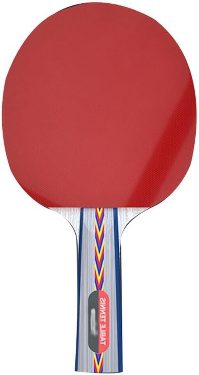 Tafeltennisracket - Pingpongbatje Tafeltennispeddel - Tafeltennis Spelen - Hoge Elasticiteit - One Size - Rood