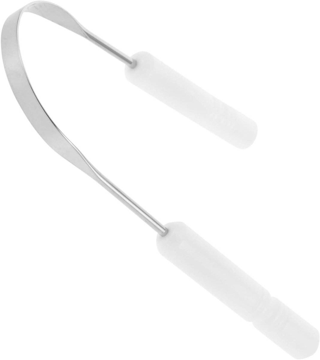 Tongschraper Roestvrij Staal - Tongreiniger Mondverzorging - Frisse Adem - U Vorm Ergonomisch - 12 x 8 x 1 cm
