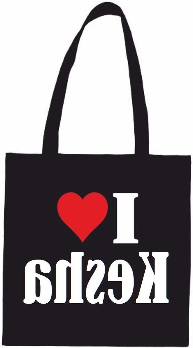 Katoenen Shopper - Sporttas Schooltas - Dagelijks Gebruik - 100% Katoen - 38 x 42 cm - Zwart