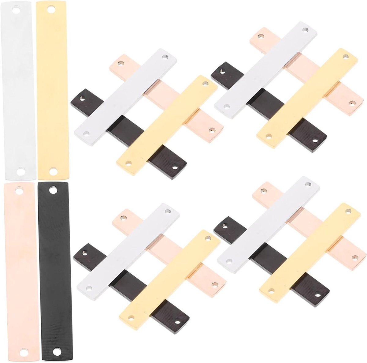 Hondenpenningen Graveren - Huisdier Labels - DIY Sieraden Maken - Roestvrij Staal - 3.5 cm - Assorti