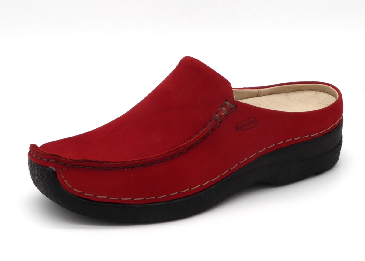 Wolky Dames Slipper Seamy Slide - 0625016-505 Rood - Maat 38