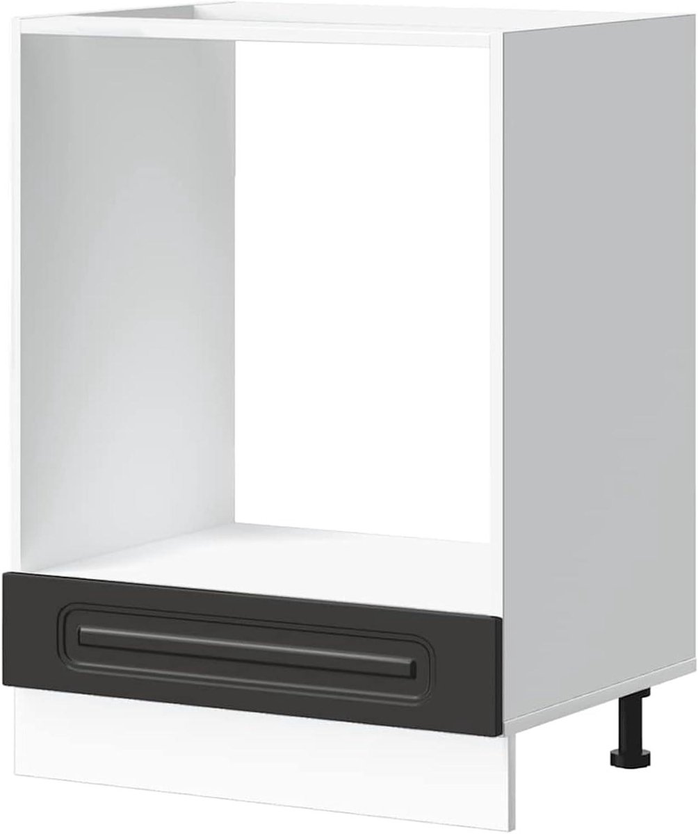 Ombouwkast Keuken - Hangend Keukenmeubel - Keuken Organiseren - Grote Opbergruimte - 60 x 46 x 81.5 cm - Zwart