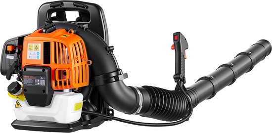 VEVOR Benzine Bladblazer met Rugzak, 43 Cc 2-Takt Motor, 1,38 Liter Tank, 815 M³/U Luchtstroom, 241 Km/U Luchtsnelheid, Bladblazer voor Het Verwijderen van Bladeren en Sneeuw van VEVOR — afbeelding 2