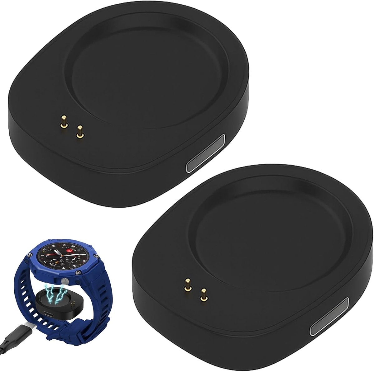 2 Stuks Type-C Adapter Oplaadkabel voor Klok - Snelle Oplading, Duurzaam en Betrouwbaar