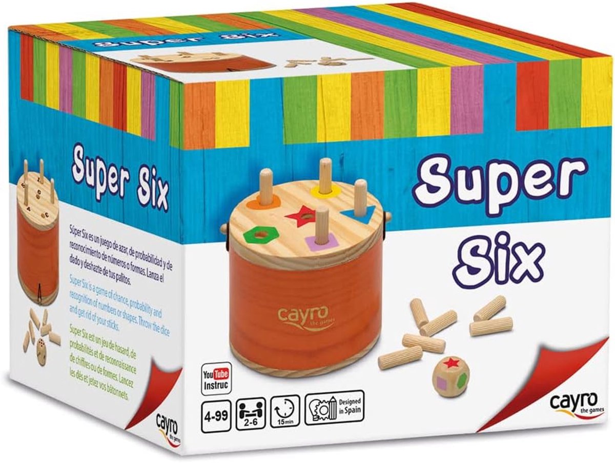 SnelShoppen - Speelgoed bordspel voor kinderen en volwassenen - kans- en waarschijnlijkheid spel - houten uitvoering - gemakkelijk te spelen - educati