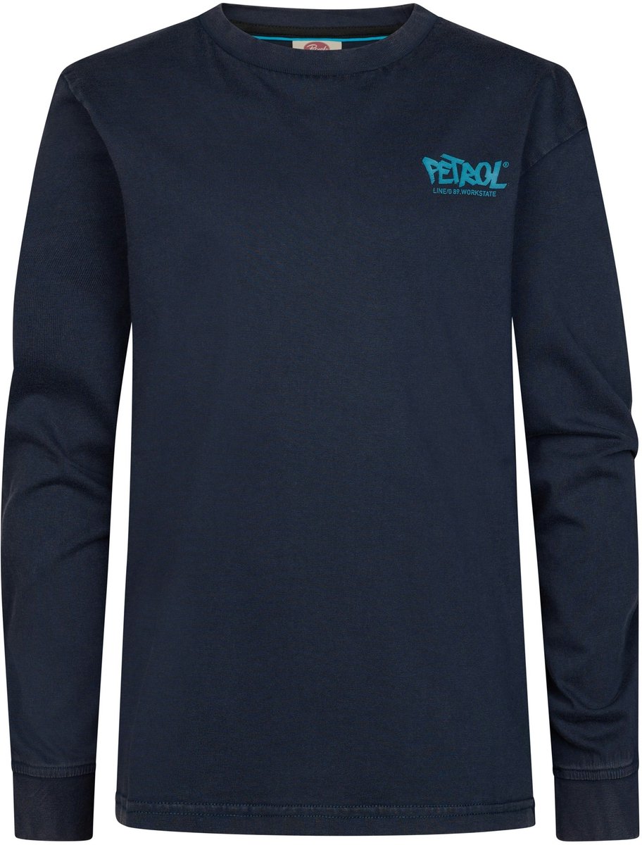 Petrol Industries - Jongens t-shirt - Maat 176 - Jongens - MARINE - katoen