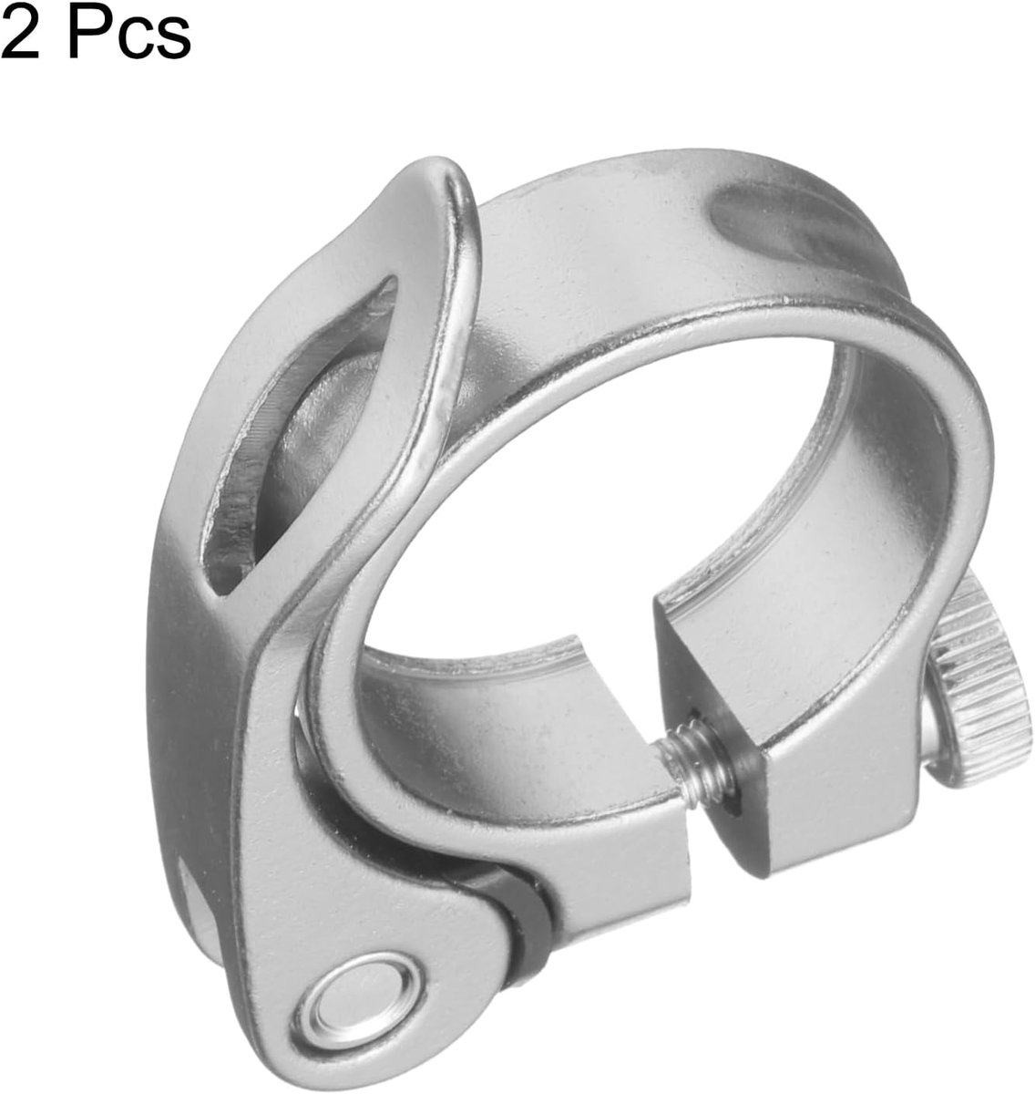 SnelShoppen - Fiets Zadel Ondersteuningsclips Set van 2, 34.9 mm, Aluminium Legering, Snelle Release Zadel Steun Klem voor Diameter 30.4 tot 31.6 mm,