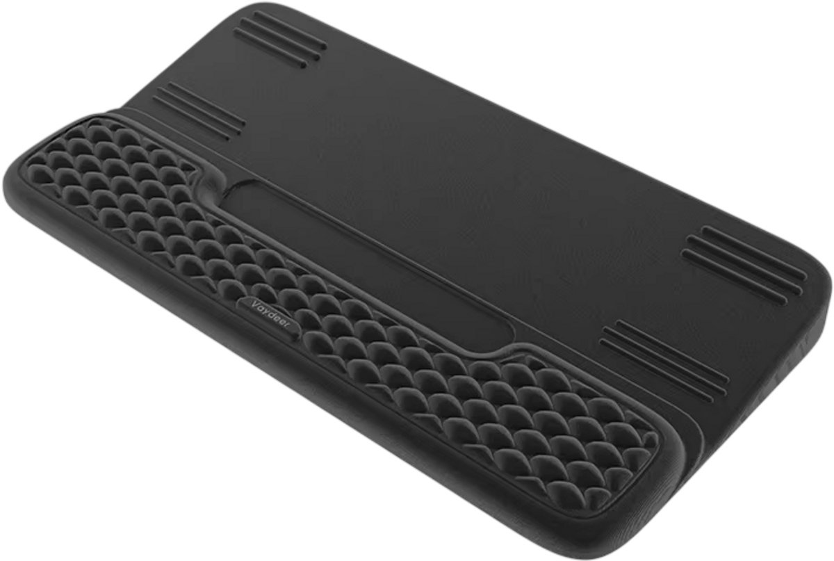 Toetsenbord Verhoger met Polssteun – Ergonomische Computer Accessoire, Polsondersteuning en Handsteun voor Bureau - Zwart