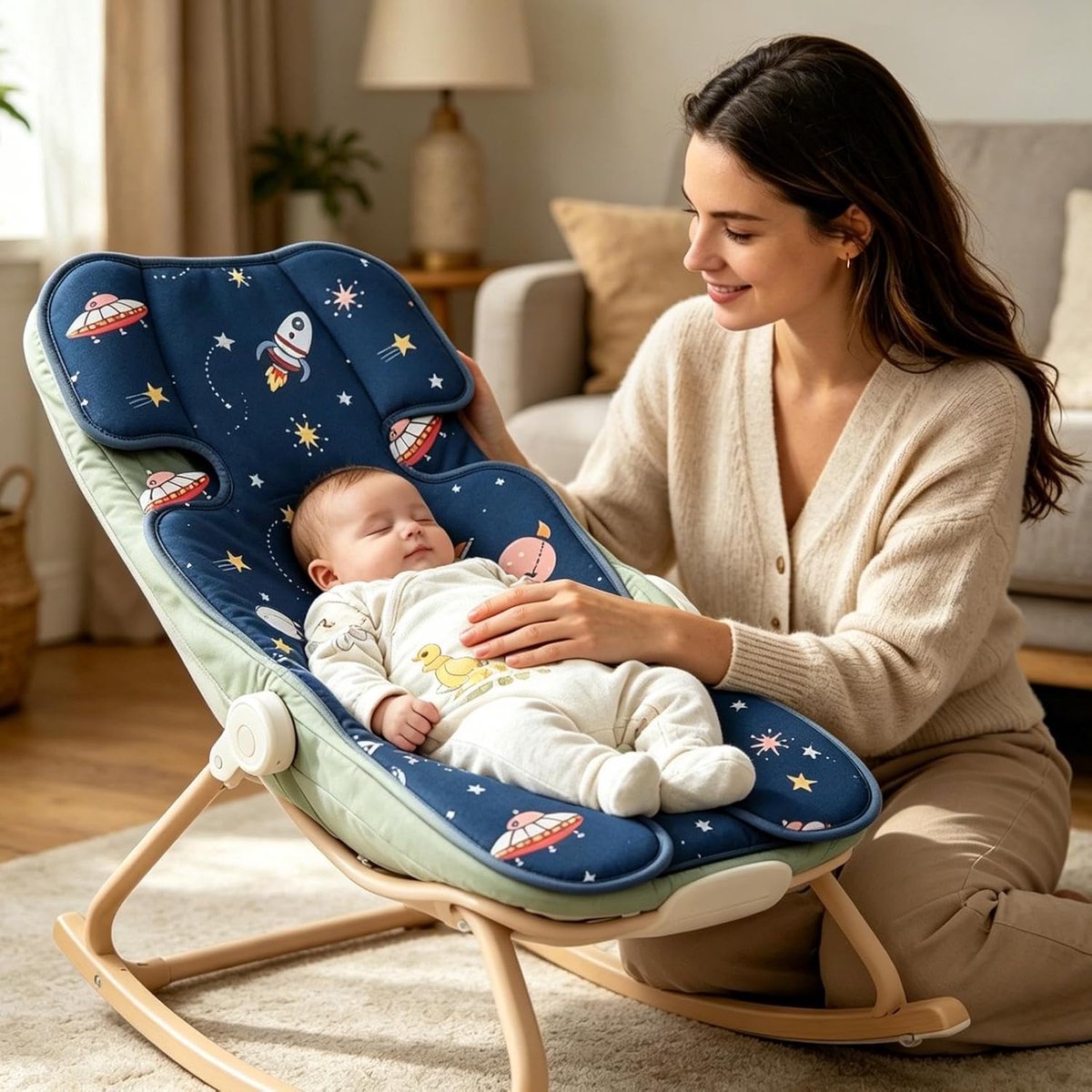 Kinderwagen Koelmat - Zomerkussen Kinderstoel - Kind Koel Houden - Natuurlijke Koeling Zonder Stroom - 68 x 33 cm - Blauw — cadeau in Cadeau-ideeën - foto 4
