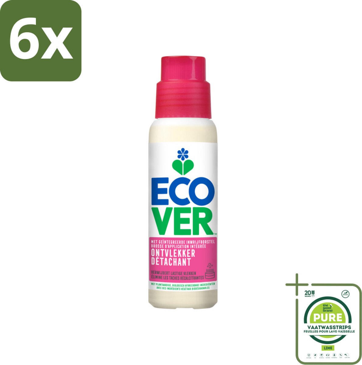 Ecover - Ontvlekkingsmiddel - 200 ml - Voordeelverpakking - 6 stuks - Vlekken verwijderen - Ontvlekker