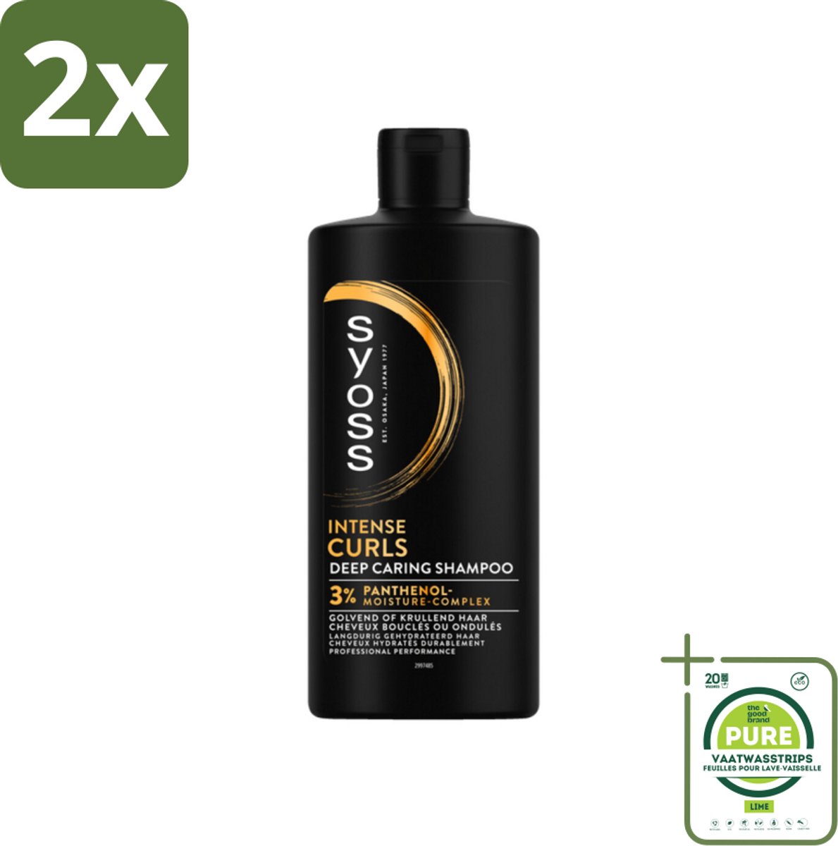 SYOSS - Curls Intense - Shampoo - Langdurige Styling - 440ml - Voordeelverpakking - 2 stuks - Krullen shampoo - Krulverzorging
