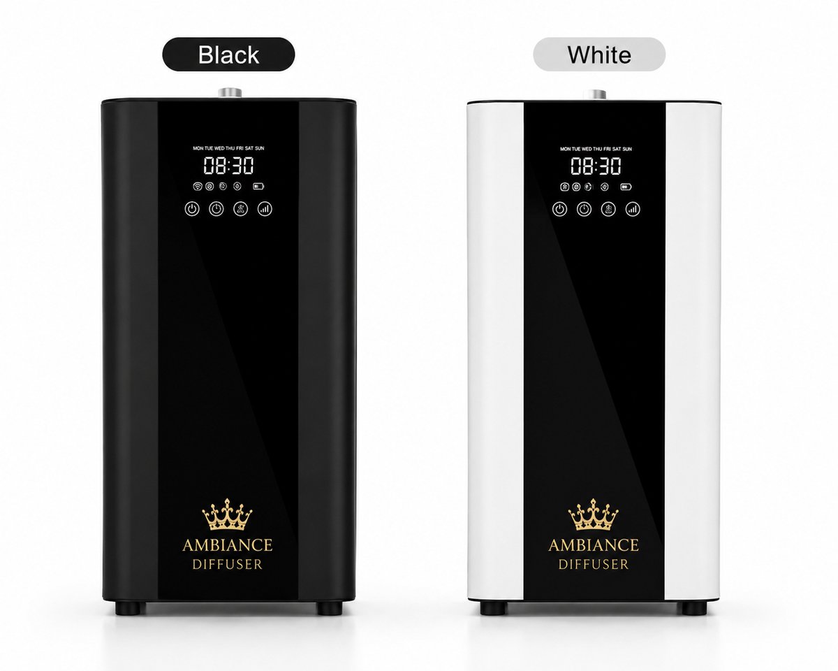 Ambiance Diffuser Z3000 – Professionele Tower Aroma Diffuser Zonder Water – Geurmachine – 800 ml – Tot 3.000 m³ – Vrijstaand – Zwart