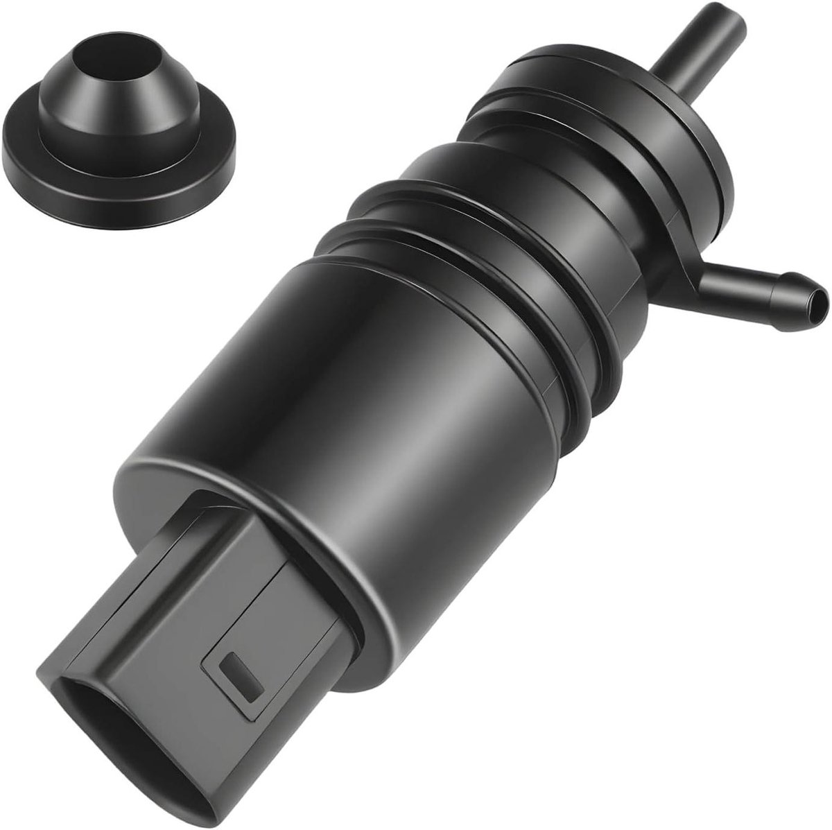 Wastewater Pump Motor - Windscreen Pump - Window Cleaning - Direct Fit Replacement - 12V - Black
