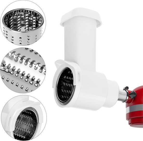 SnelShoppen - Groentesnijder Set, Roestvrij Staal Juliennesnijder, Keuken Accessoire, Compatibel met KitchenAid, Ideaal voor Salades en Groentegerecht — afbeelding 5