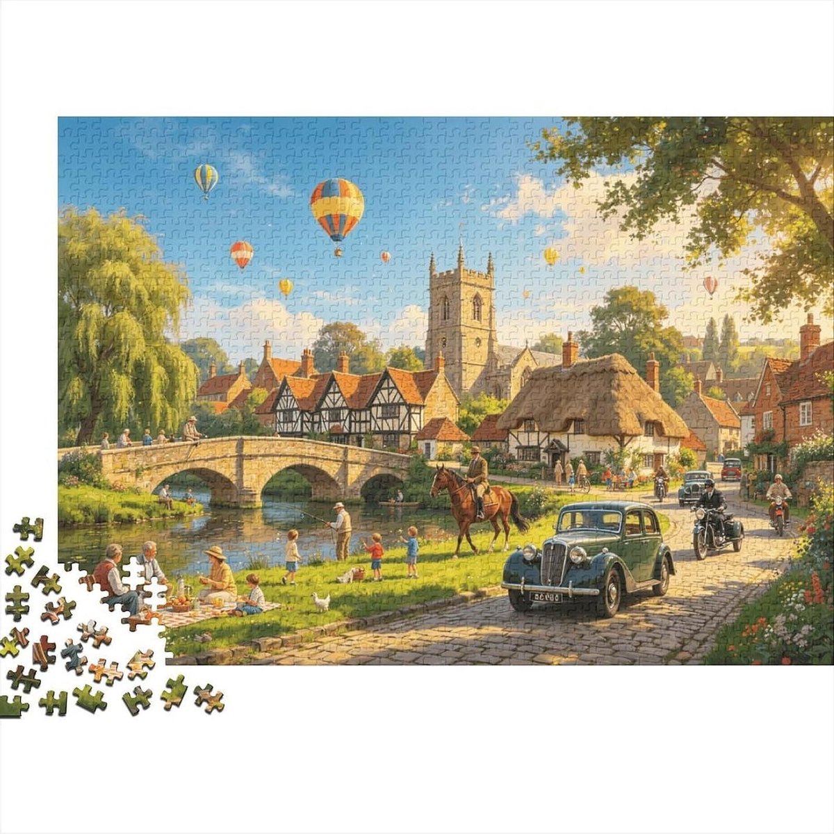 Puzzel 1000 Stukjes - Volwassen Puzzel Legpuzzel - Ontspanning en Plezier - Nauwkeurig Gestanst - 38 x 26 cm