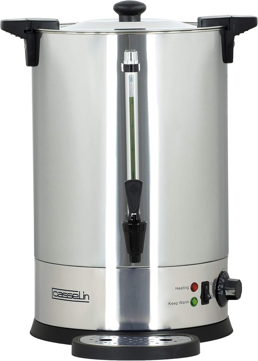 SnelShoppen - Hot Water Dispenser 15 Liter RVS - Elektrische Waterkoker voor Thuis, Camping of Feest - Stijlvol en Duurzaam