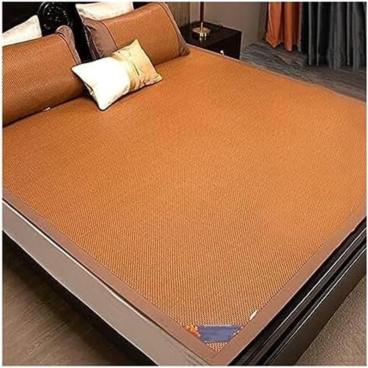 Zomer Tapijt - Rotan Matras Koeler - Koel Slapen - Antislip Onderkant - 120 x 190 cm - Natuurlijk