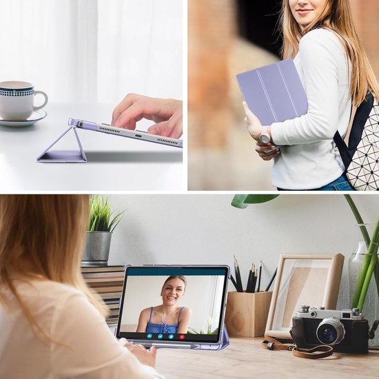 Folio Case voor Lenovo Idea Tab 11 inch 2025/K11 Gen 2 met Penhouder, Slimme Stand en Drievoudige Bescherming voor Tablet met Transparante Hard Shell — afbeelding 5