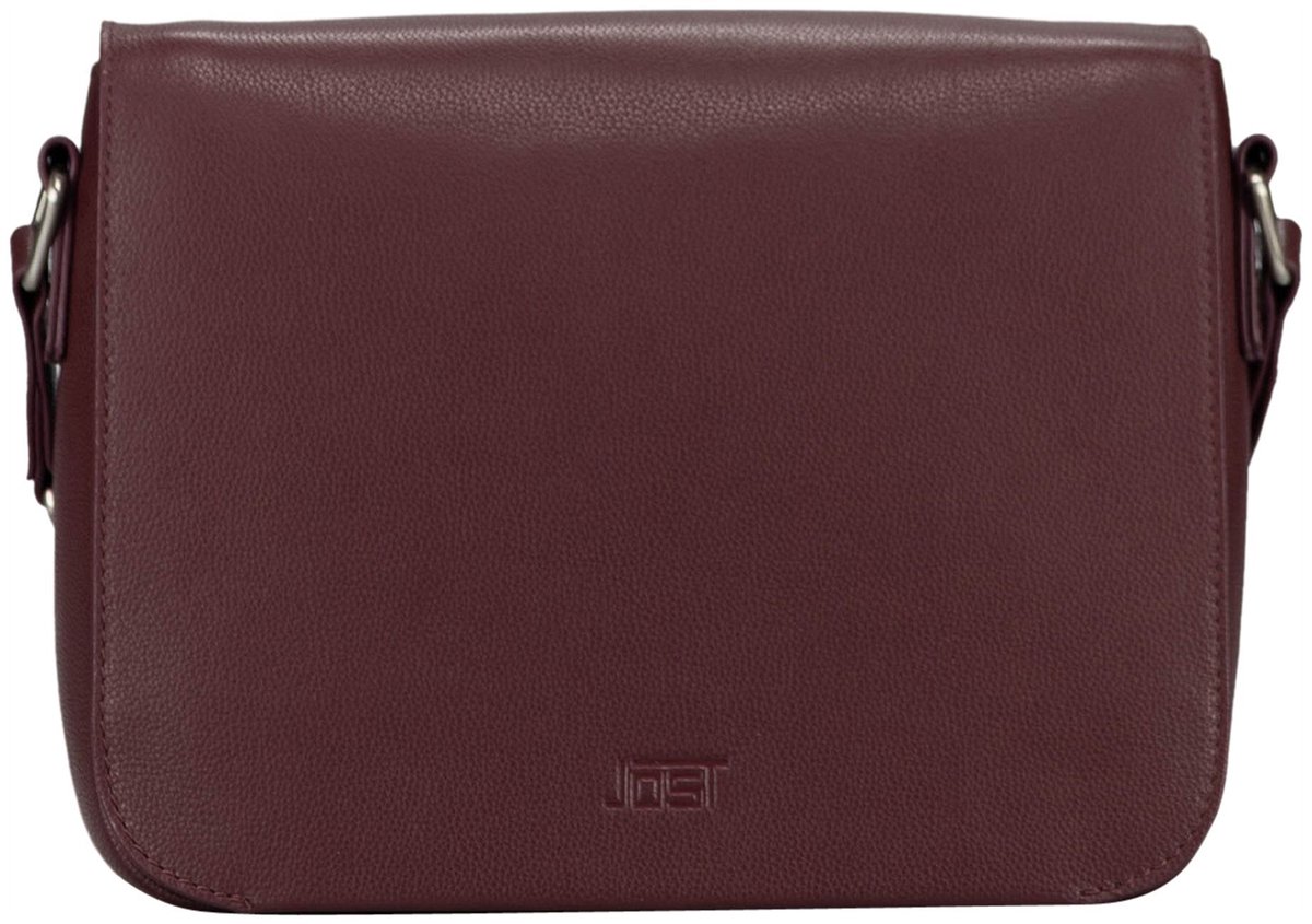JOST Leren schoudertas Lysa Shoulder Bag Red donkerrood