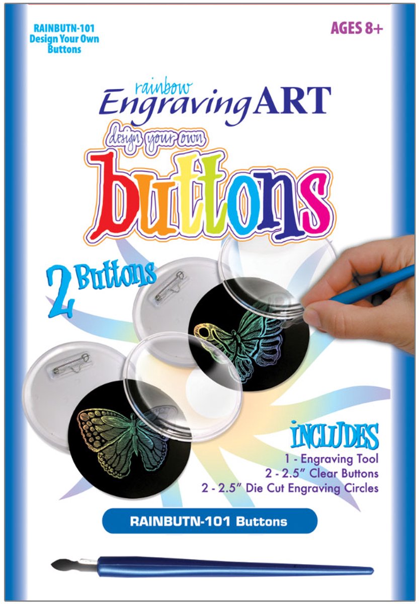 Engraving art Buttons om te scratsen van royal langnickel