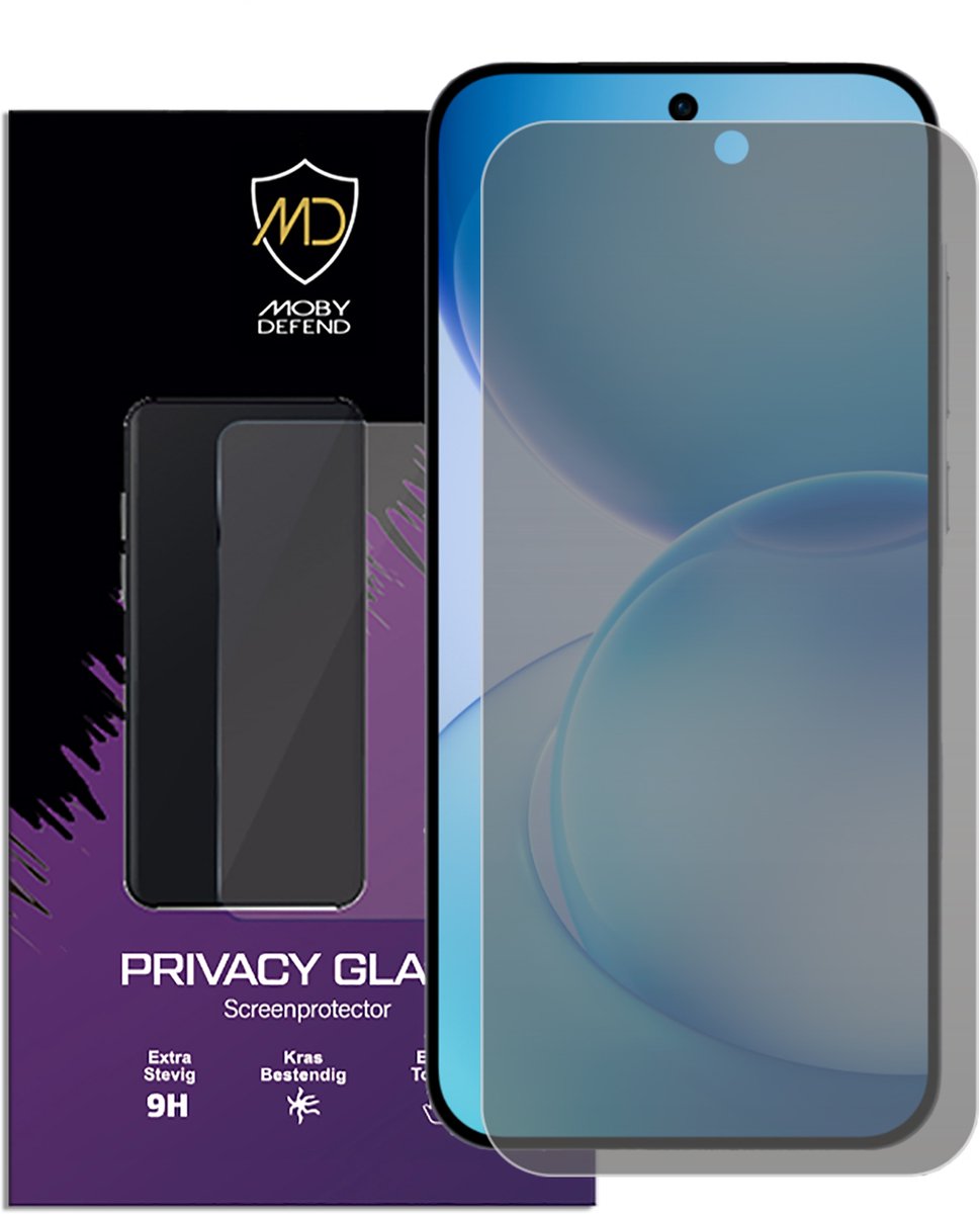 MobyDefend Screenprotector - Geschikt voor Oppo Reno16 F/FS - Matte Privacy Glass Screensaver
