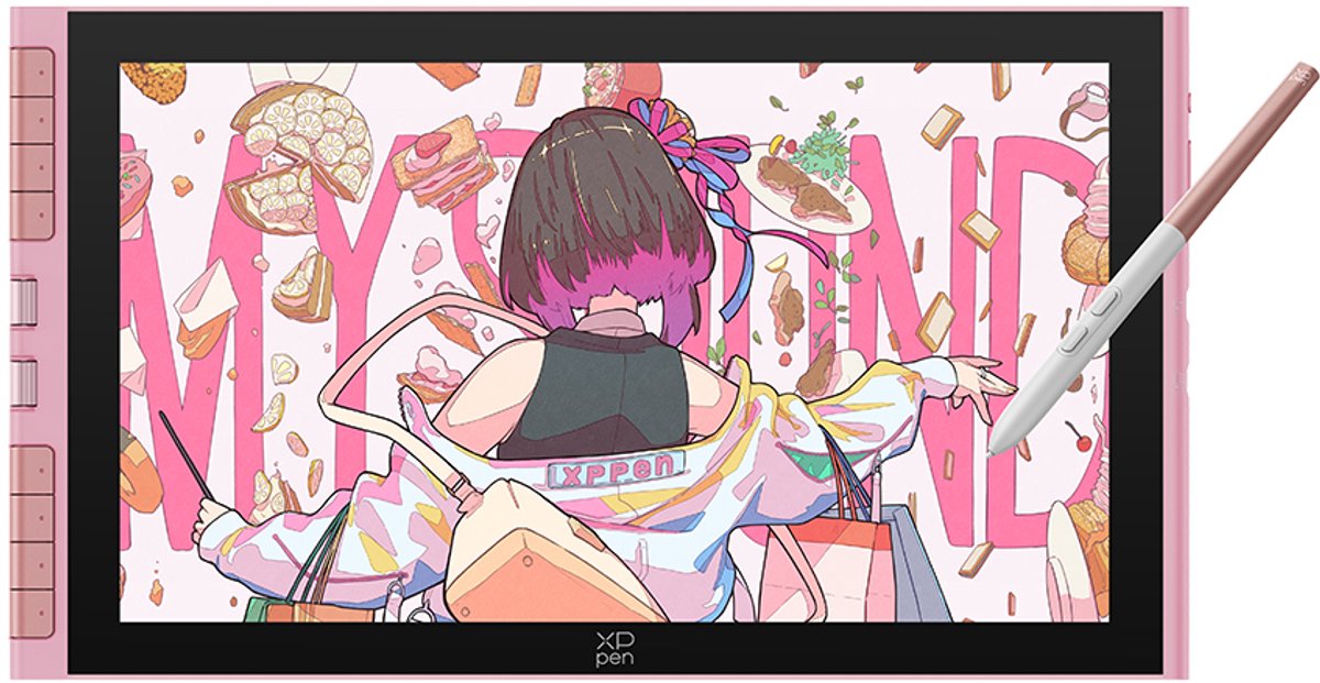 XPPen Artist 12 3rd teken tablet met 11,9-inch scherm - Roze