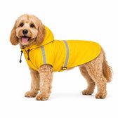 Hondenregenjas - Waterdicht en Reflecterend - Hondenjas met Capuchon - Ruglengte 40cm
