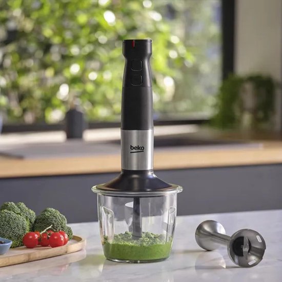 Staafmixer Set - Keukenmachine Accessoires - Eten Bereiden - Variabele Snelheid - 700 ml - Zwart — afbeelding 2