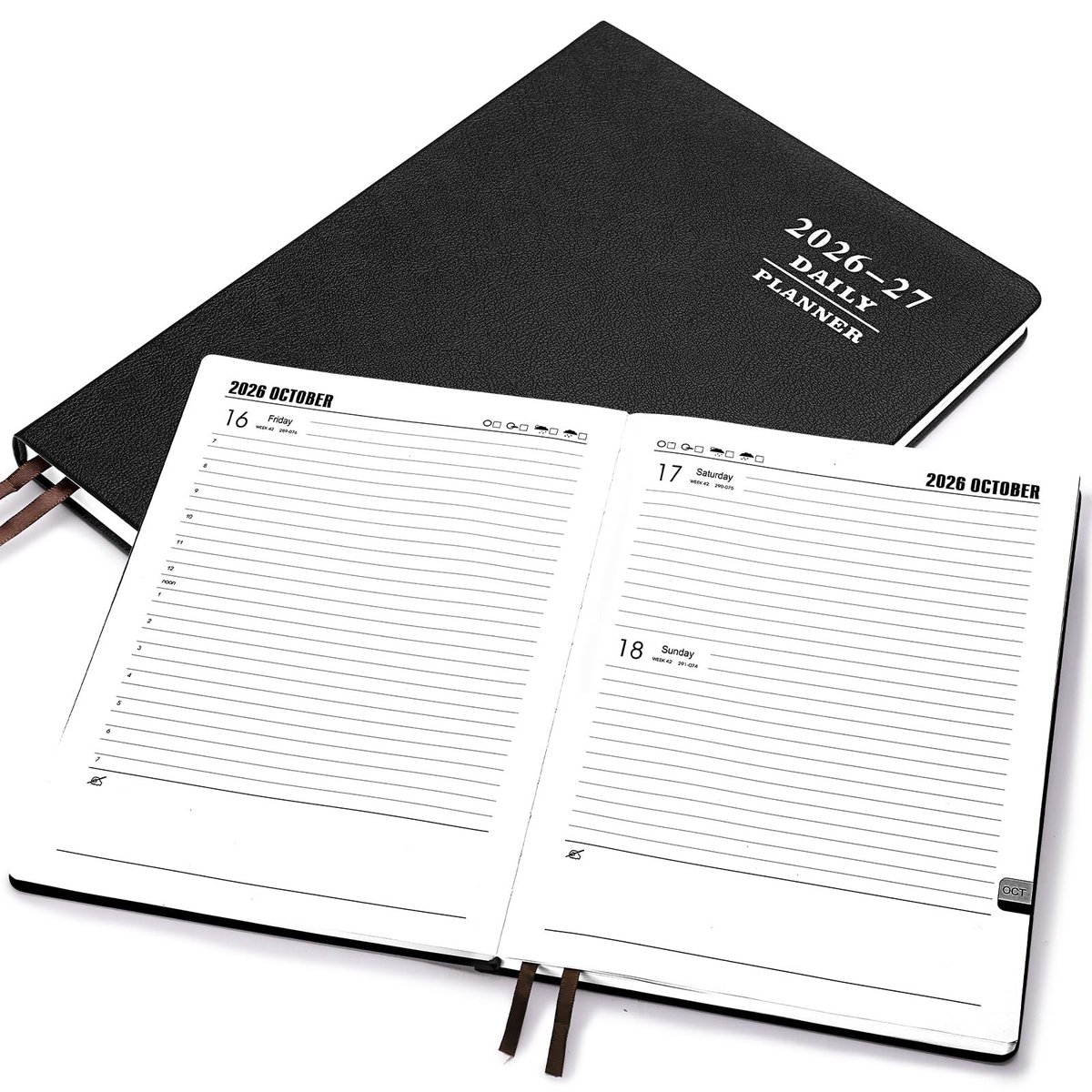 Omgoods - Agenda 2026/2027 A4 Familieplanner met 1 Dag per Pagina