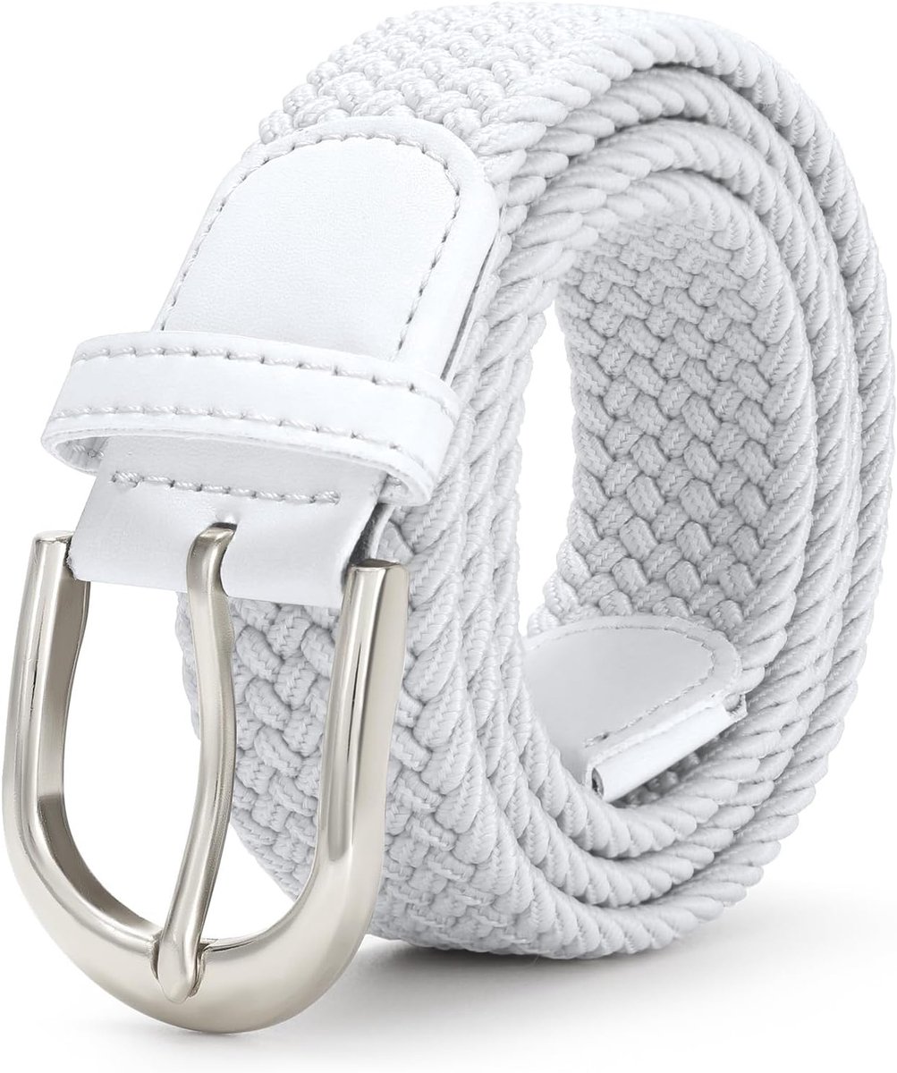 Gevlochten stretch canvas riem elastische casual riem voor heren en dames