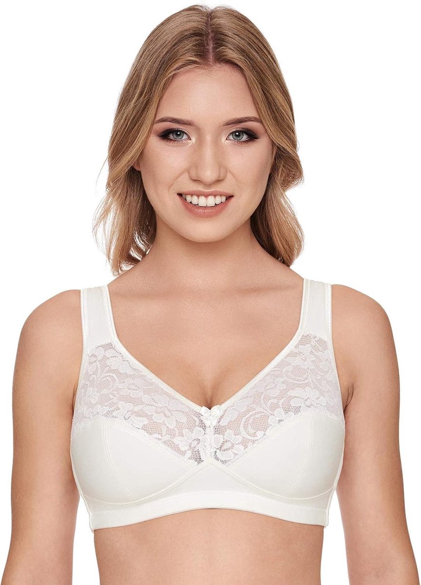 Susa Damen Bh O. Bügel 27931 dames Beugelloze beha (2-Pack)