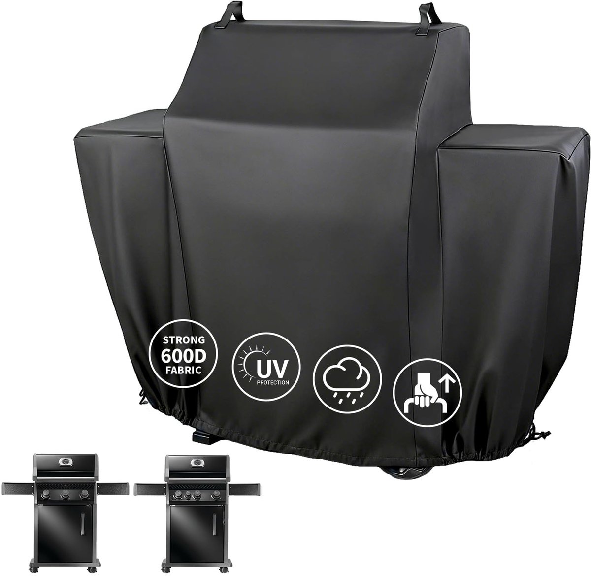 Omgoods - Weerbestendige Grillcover voor Napoleon Rogue 425 - Zwart 600D