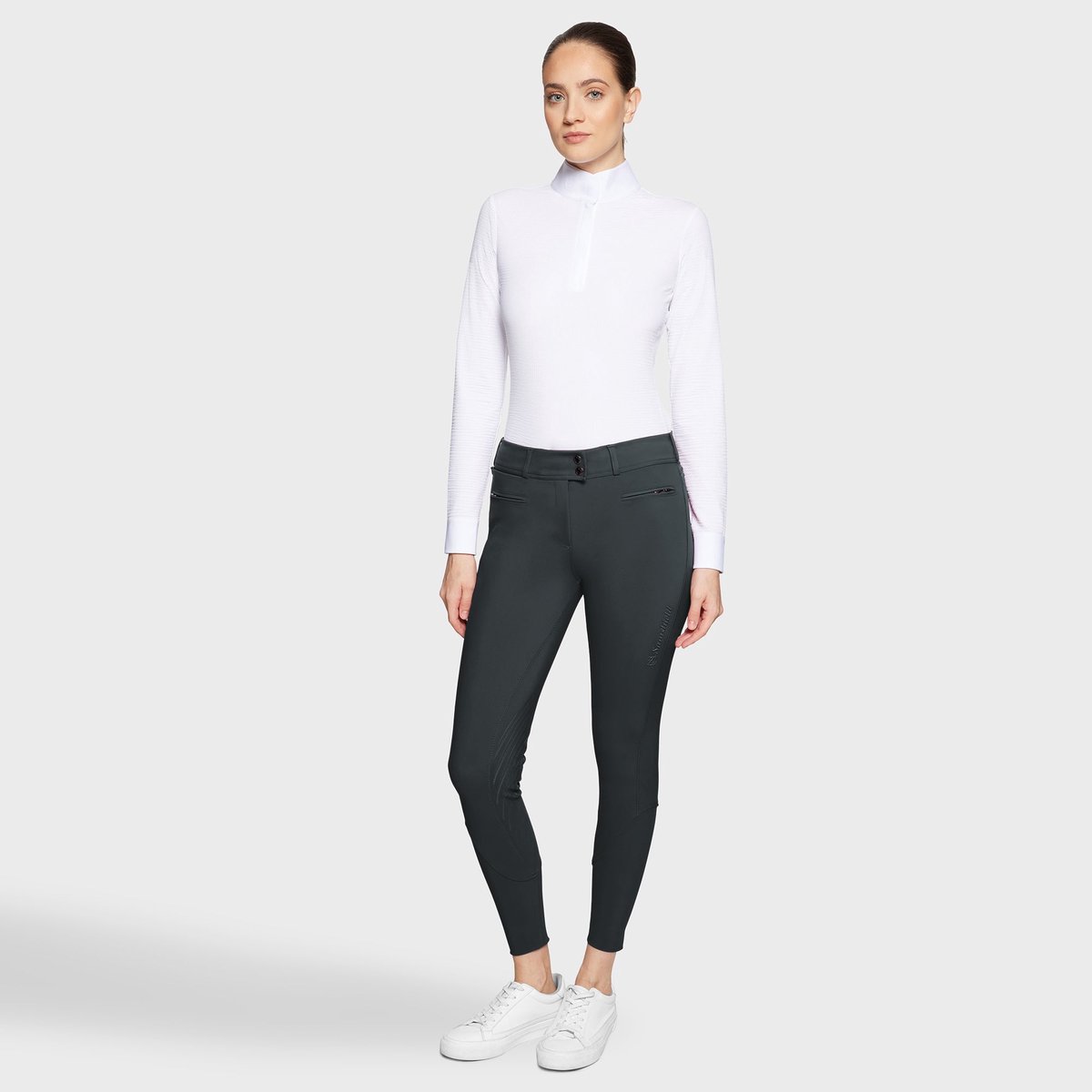Samshield Chloe Rijbroek Dames Full Grip Hoge Taille XS Moonless Night