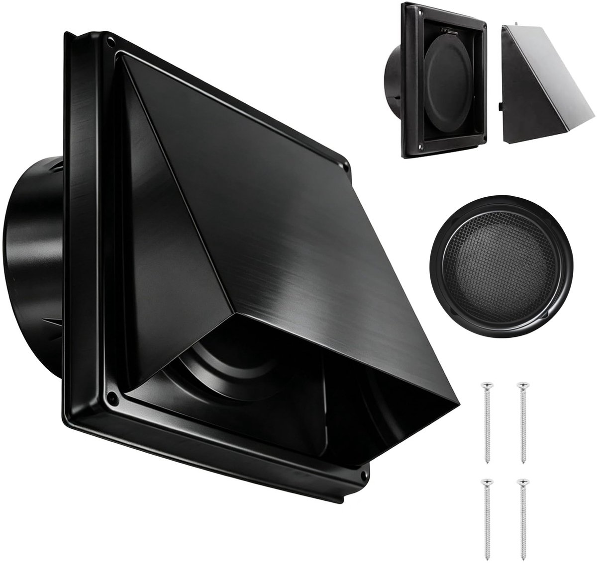 Omgoods - Weerbestendig Ventilatierooster 100mm met Insectenbescherming