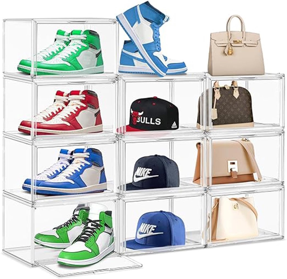 Omgoods - Acryl Tentoonstellingsvitrine met Deur - Voor Verzamelobjecten, Figuren en Schoenen