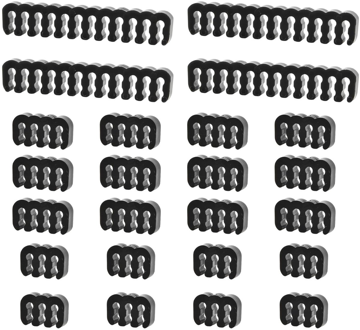 24 stuks kabelkammen, verlengkammen, PSU-kabelhouder, kabelkam voor kabel, bridged, kabelkam-kit, 24 polen, 8 polen, 6 polen, voor pc, binnen, computerkabels