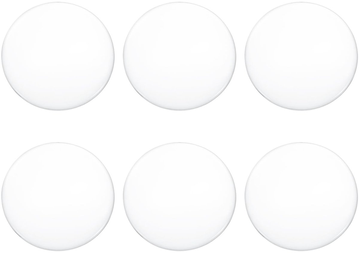 Omgoods - 6-Pack Biconvexe Optische Lenzen met 5 cm Diameter voor Wetenschappelijke Projecten