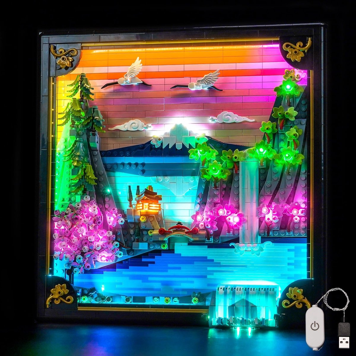 Omgoods - LED Verlichtingsset voor Lego 31218 Japanse Kersenbloesem Landschap - Decoratieve Verlichting