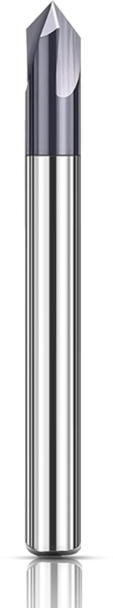 3 mm VHM fasenfrees, 3 fluiten, V-groeffrees, 90 graden, CNC-frees, schachtfrees met TiAlN-coating voor gereedschapsmachines en afschuiningen