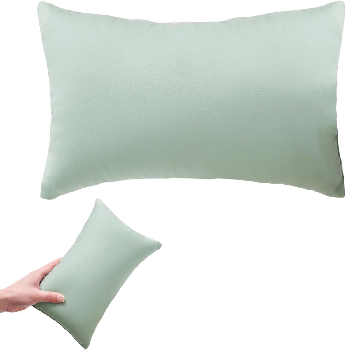 Kussens om te slapen, 11 x 7 inch mini-kussen, zacht kussen met kussensloop, kleine kussens voor volwassen kinderen, katten, honden, kantoortailleondersteuning, machinewasbaar