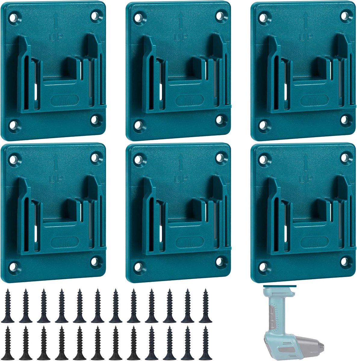 Ondersteunt de accu compatibel met Makita 18 V gereedschapshouder voor Makita 18 V voor elektrisch gereedschap boorgereedschap met 20 schroeven