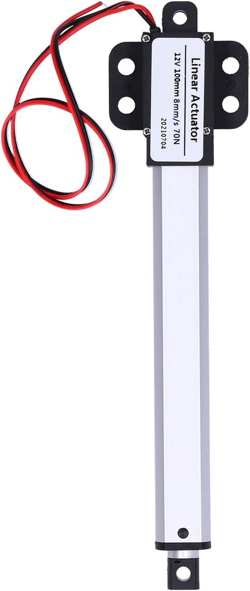 Omgoods - Mini Lineaire Actuator - 12V - Laag Geluidsniveau - 100mm - Elektrische Actuator - Duurzaam - Geschikt voor Diverse Toepassingen
