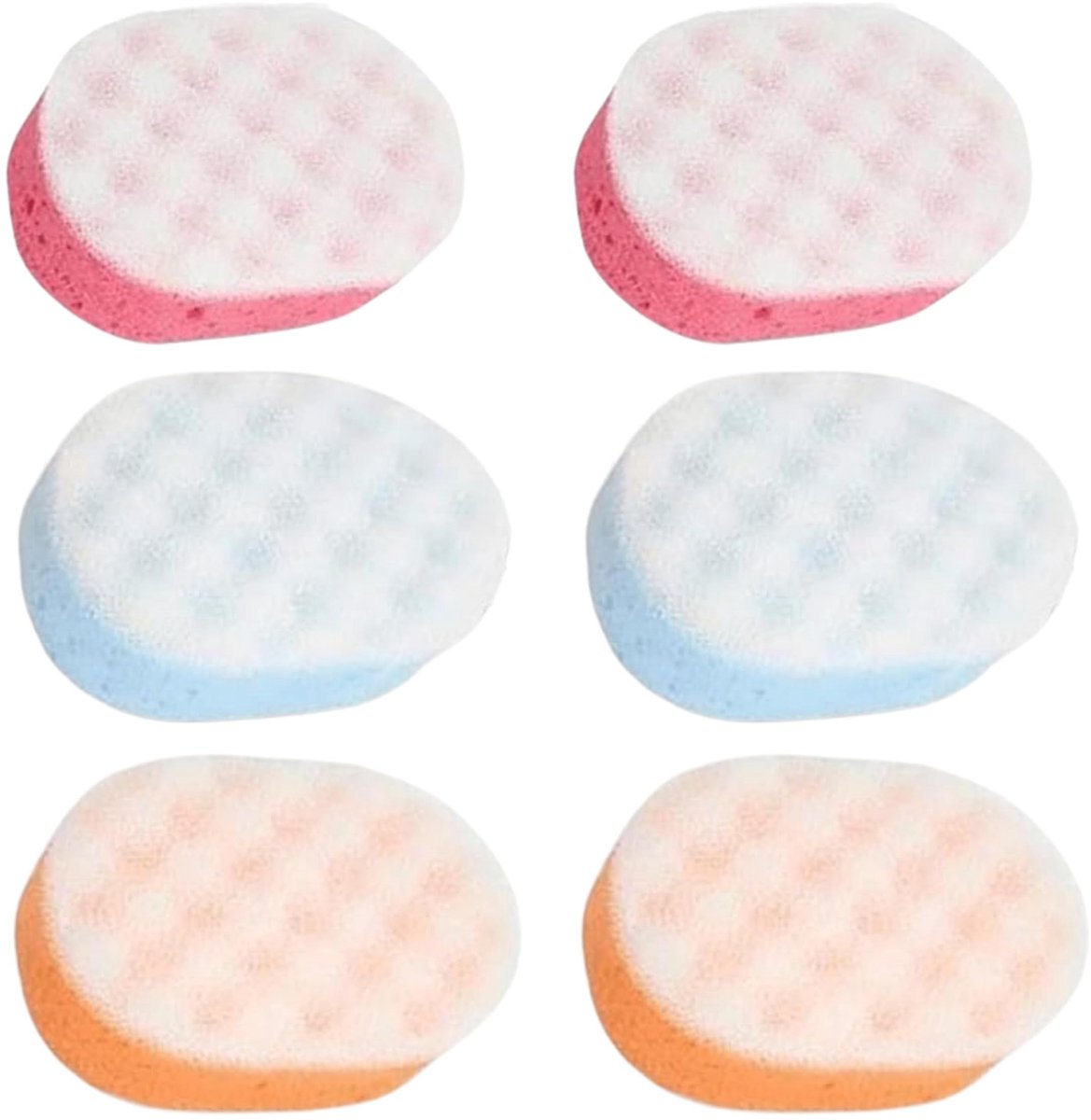Omgoods - HOMESHOPA Bad Spons voor Volwassenen - Set van 6 Exfoliërende Lichaamsborstels