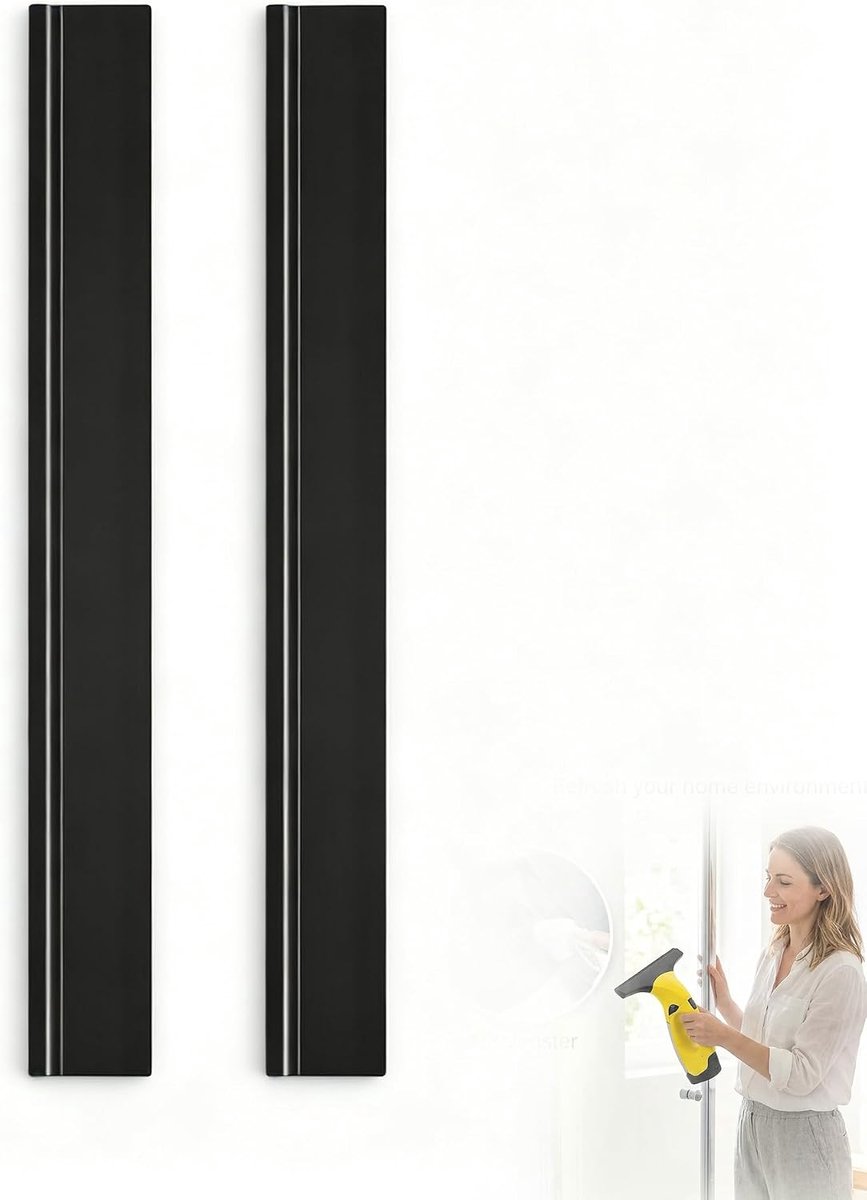 2 stuks vervangende lippen voor ruitenwisser, 280 mm, compatibel met Kärcher, rubberen wisser voor WV1 WV2 WV5 WV50 WV55 WV60 WV75, streepvrije reiniging voor draadloze ruitenwissers