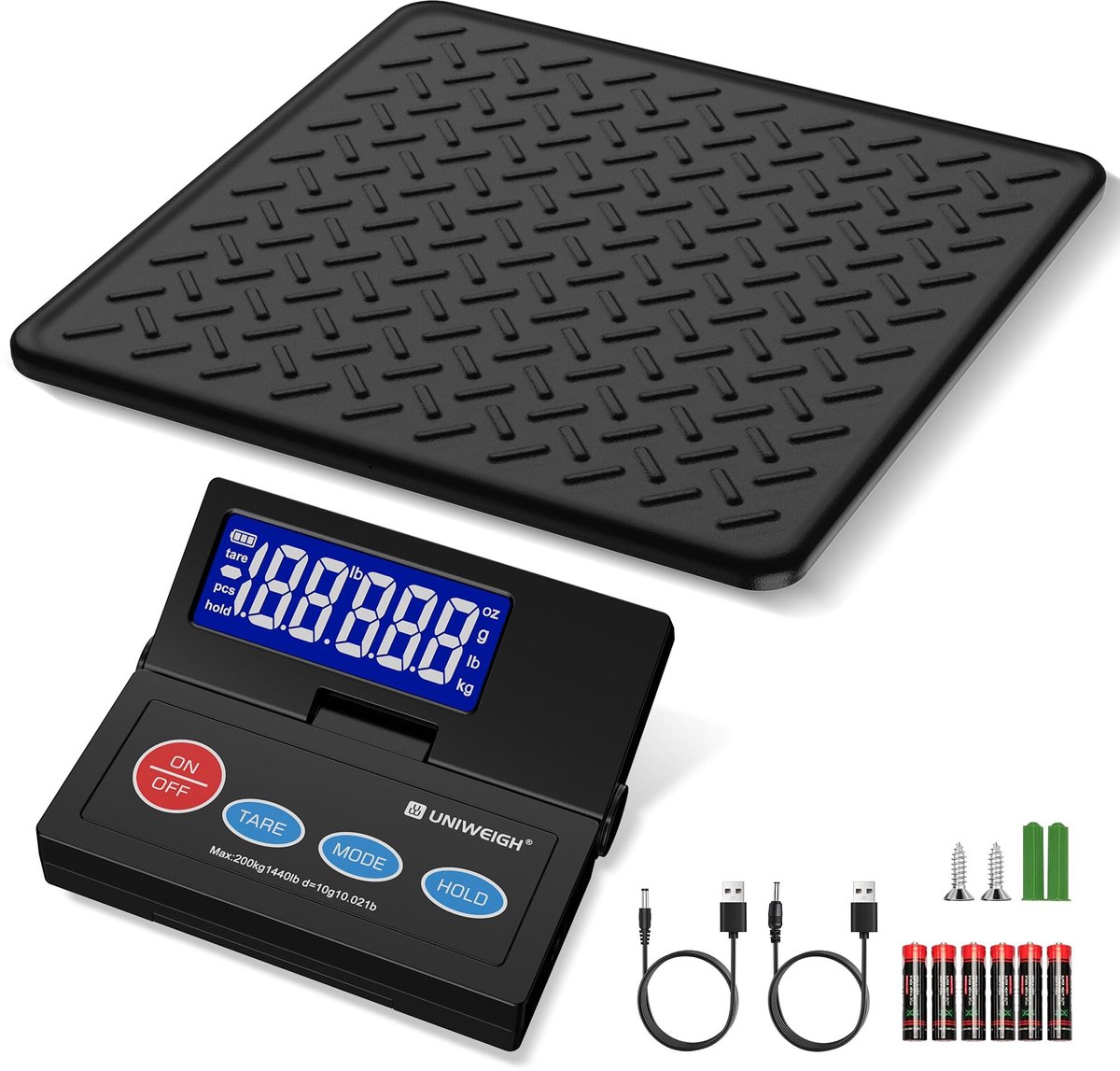 Omgoods - 200kg Digitale Postweegschaal - Nauwkeurigheid van 10g